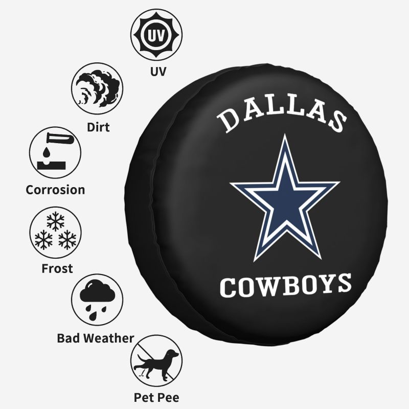 Dallas Cowboys Printing car tire covers waterproof car tire covers