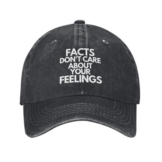 Facts Dont Care About Your Feelings Printed unisex baseball cap adjustable cap outdoor sun hats trucker hat