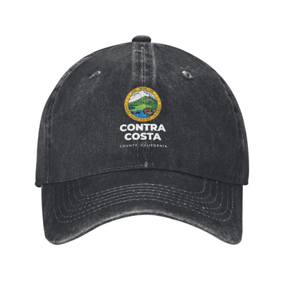 Contra Costa County California Printed unisex baseball cap adjustable cap outdoor sun hats trucker hat