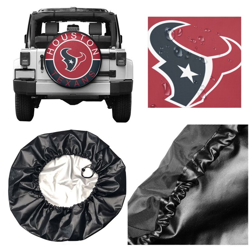 Houston Texans Printed tire protection cover car spare tire dust protection covers