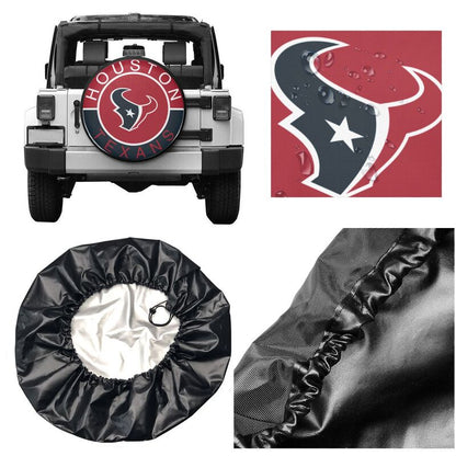Houston Texans Printed tire protection cover car spare tire dust protection covers
