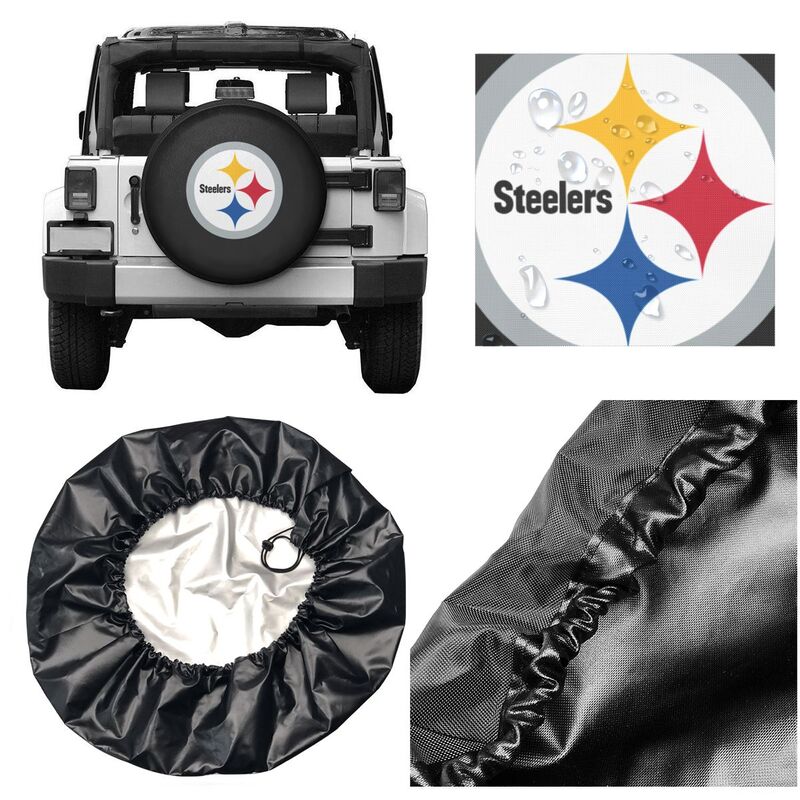 Pittsburgh Steelers 6 car dustproof sunscreen tyre protective cover Tyre protective cover