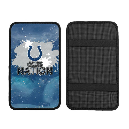 Indianapolis Colts print car center console armrest pad Car armrest box protective cover