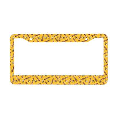 Minnesota Vikings Print front rear license plate holder circular hole license plate holder (one pair)
