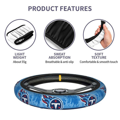 Tennessee Titans Printed elastic steering wheel cover car steering wheel protective cover