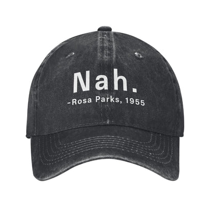Nah. Rosa Parks, 1955 Printed unisex baseball cap adjustable cap outdoor sun hats trucker hat