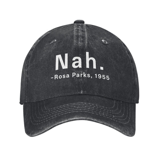 Nah. Rosa Parks, 1955 Printed unisex baseball cap adjustable cap outdoor sun hats trucker hat
