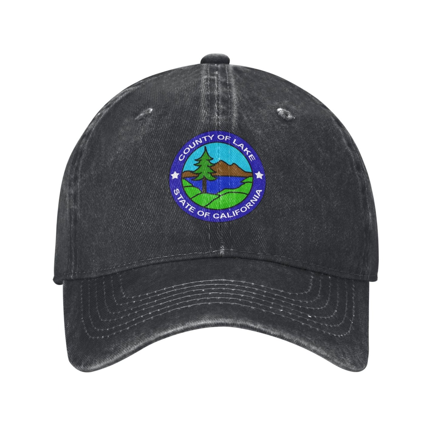 Seal Of Lake County, California Printed unisex baseball cap adjustable cap outdoor sun hats trucker hat