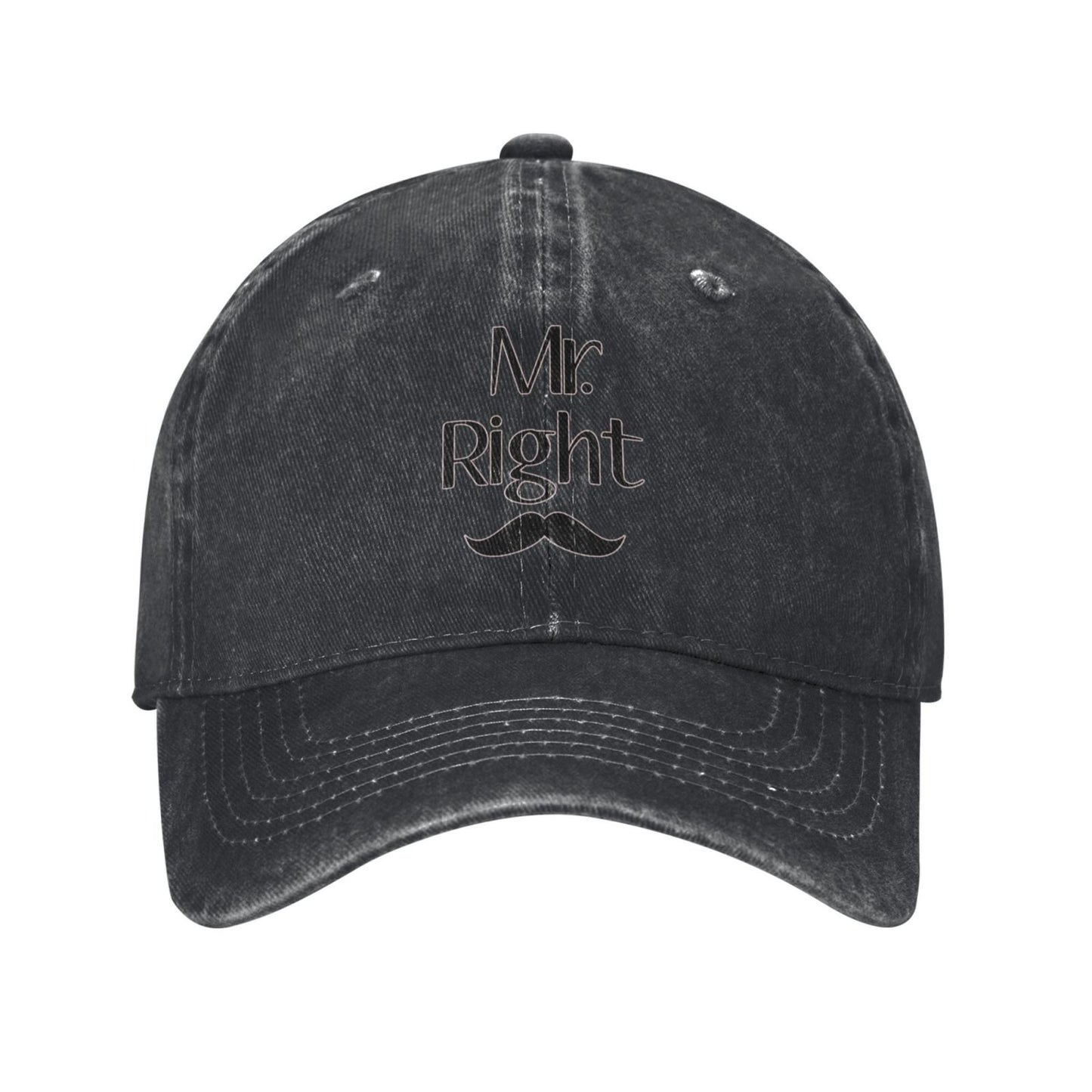 Mr. Right Printed unisex baseball cap outdoor hats adjustable cap trucker gift hat
