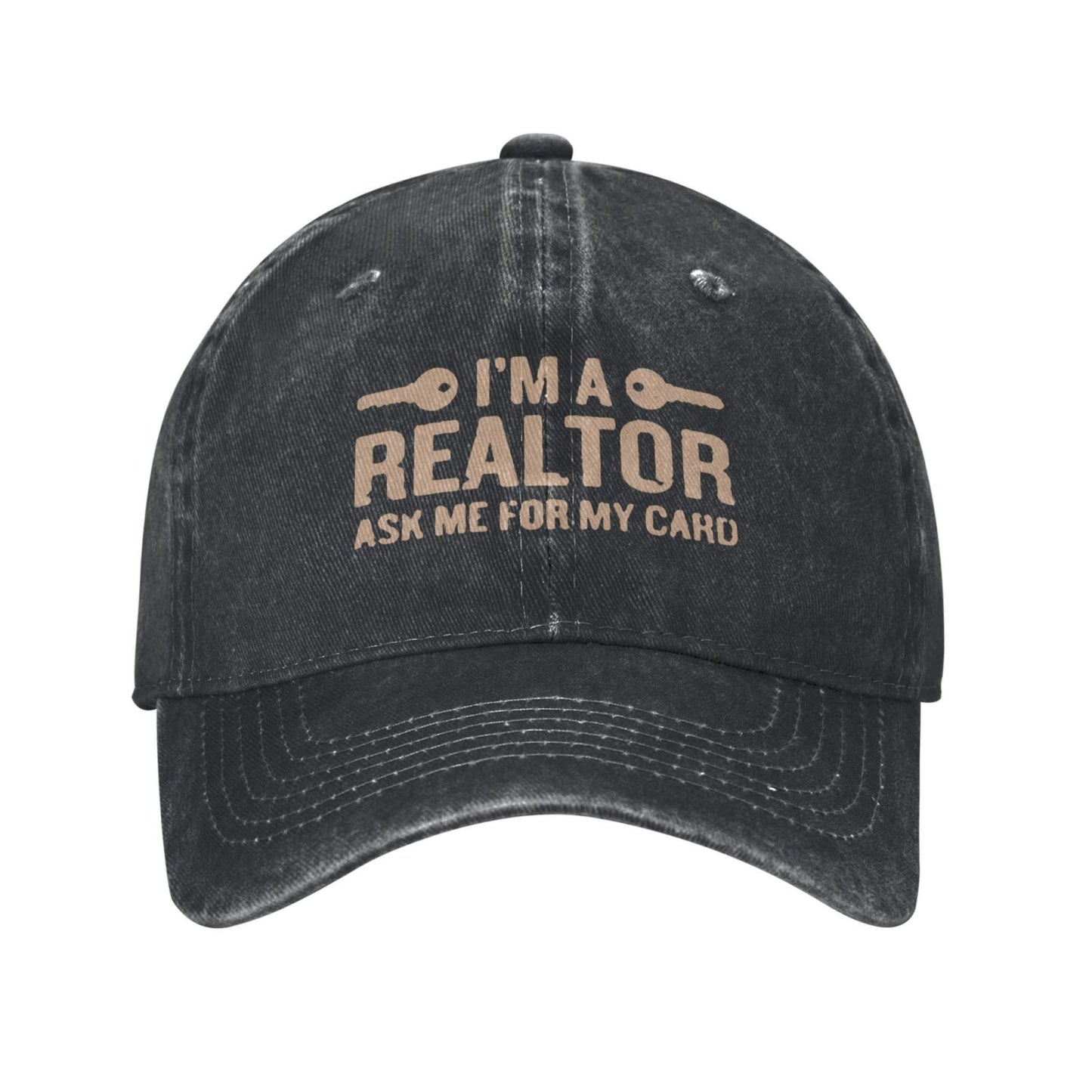 I'M A Realtor Dyed Printed unisex baseball cap adjustable cap outdoor sun hats trucker hat