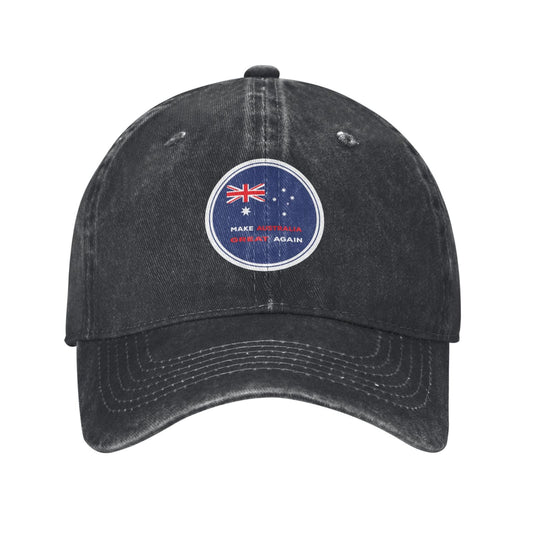 MAGA Make Australia Great Again Sticker Printed unisex baseball cap adjustable cap outdoor sun hats trucker hat
