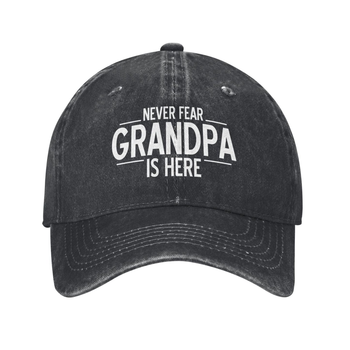 Never Fear Grandpa Is Here Printed unisex baseball cap adjustable cap outdoor sun hats trucker hat