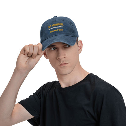 USS Minnesota SSN-783 Printed unisex baseball cap adjustable cap veteran gift