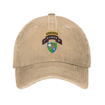 3rd Ranger Battalion Printing unisex baseball cap adjustable hats Outdoor leisure hat veteran gift