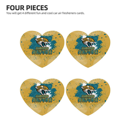 4-pcs Jacksonville Jaguars Car Air Fresheners Cards Set car aromatherapy tablets