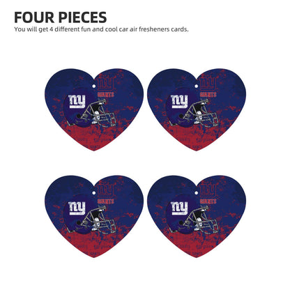 4-pcs New York Giants Car Air Fresheners Cards Set car aromatherapy tablets