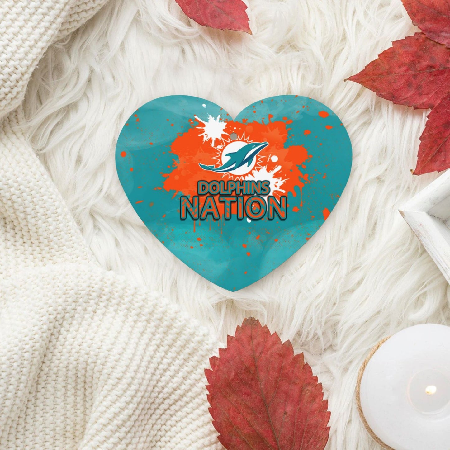 4-pcs Miami Dolphins Car Air Fresheners Cards Set car aromatherapy tablets