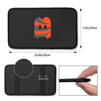Car armrest box pad Cincinnati Bengals1 Printed central armrest box pad anti slip pad