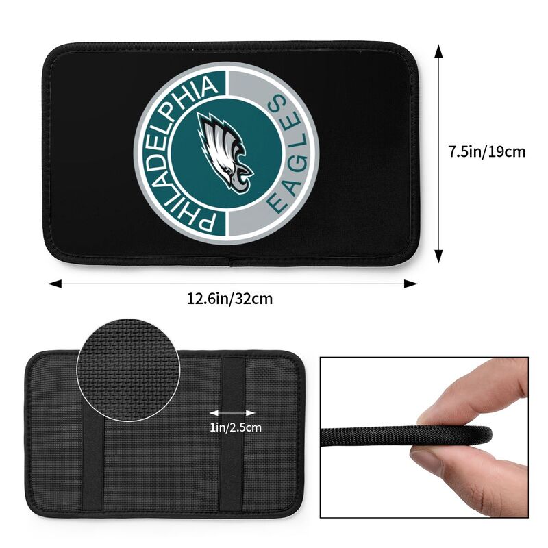 Philadelphia Eagles print car armrest protective cover Car center console armrest pad