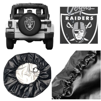 Las Vegas Raiders 2 car dustproof sunscreen tyre protective cover Tyre protective cover