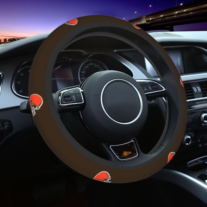 Cleveland Browns 1 Printed breathable elastic steering wheel cover