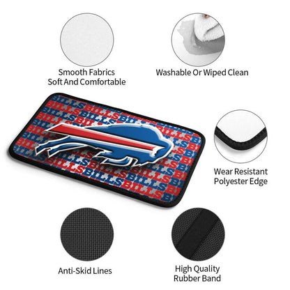 Car armrest box pad Buffalo Bills 1 Printed central armrest box cushion protective pad