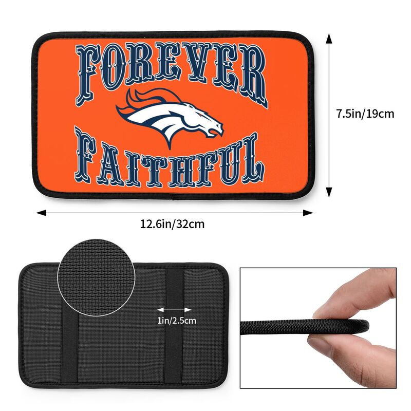Denver Broncos Print car armrest box cover armrest protective cover