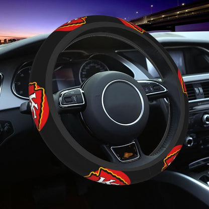 Kansas City Chiefs 1 Printed elastic steering wheel cover anti slip breathable