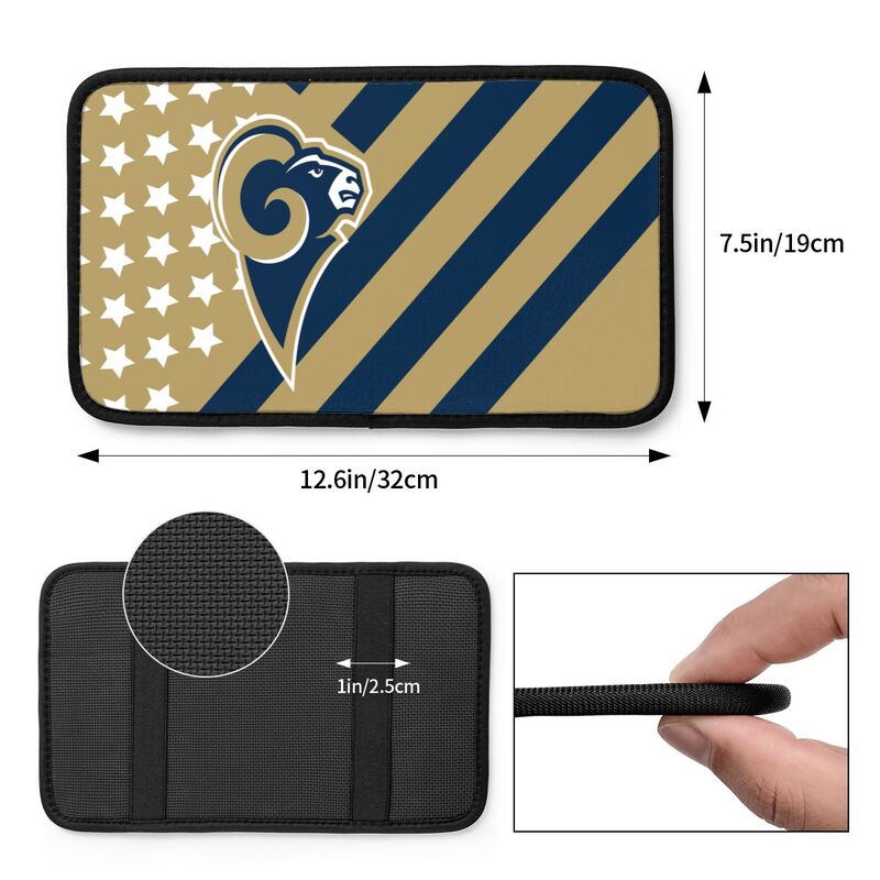 Los Angeles Rams Printed car armrest box pad elbow protection pad