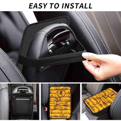 Washington Redskins print Car armrest box protective cover car center console armrest pad