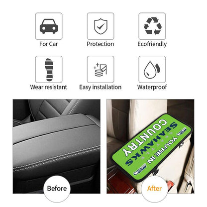 Seattle Seahawks Printed car armrest box pad elbow support pad