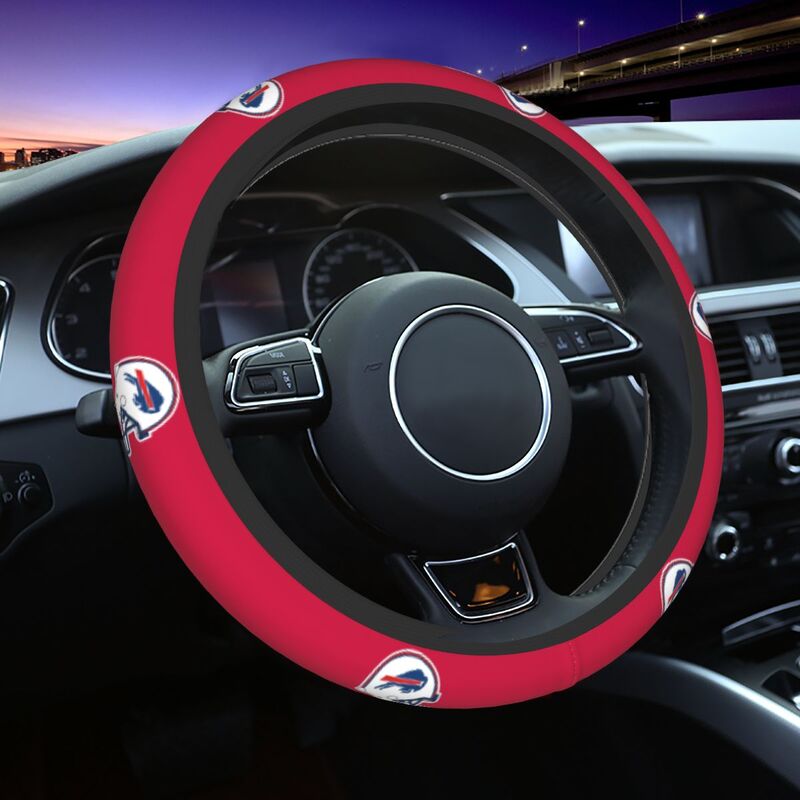 Buffalo Bills Printed car anti-skid cover elastic steering wheel cover
