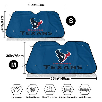 Houston Texans 4 Print suitable for front Car windshield sunshades Car windshield sunshades