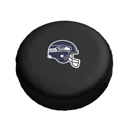 Seattle Seahawks 2 Car tire protective cover waterproof and dustproof tire cover