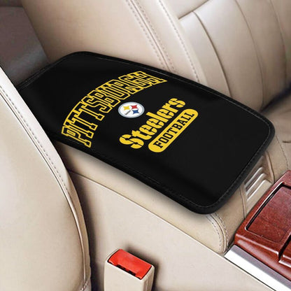 Car armrest box pad Pittsburgh Steelers 5 Printed central armrest box pad protective pad