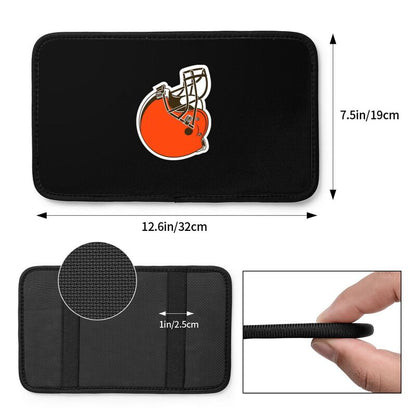 Car armrest box pad Cleveland Browns 1 Printed central armrest box pad protective pad