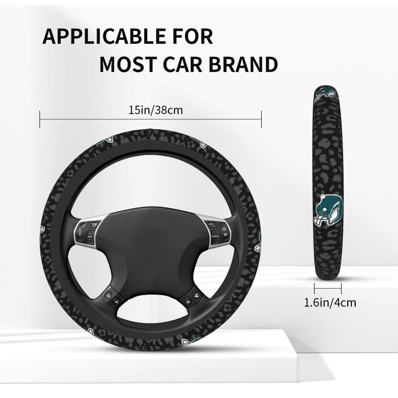Philadelphia Eagles 1 Printed elastic steering wheel cover car steering wheel protective cover