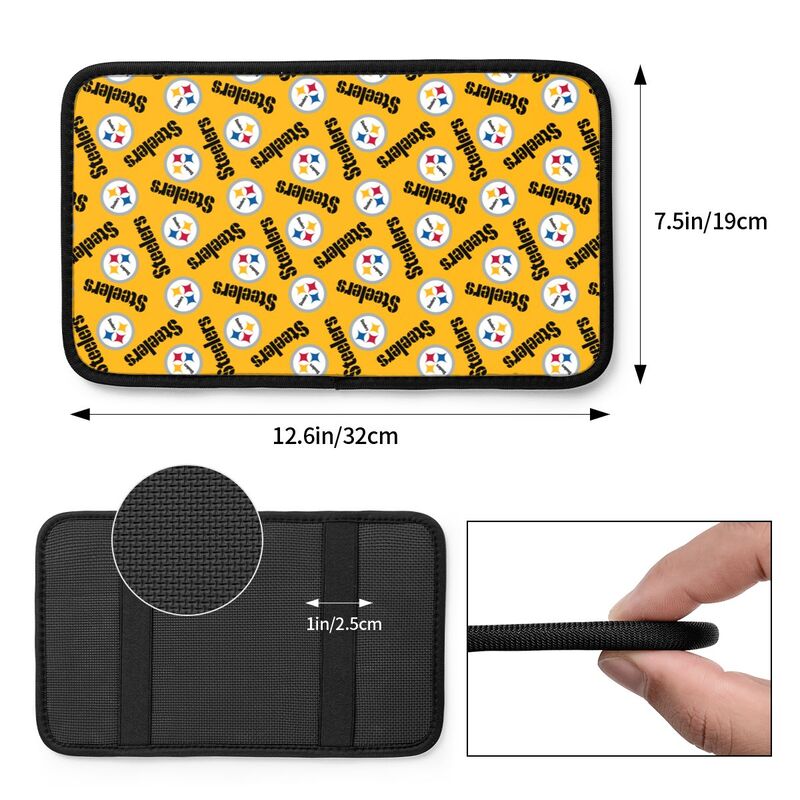 Pittsburgh Steelers  Printed armrest protective cover car armrest box cushion