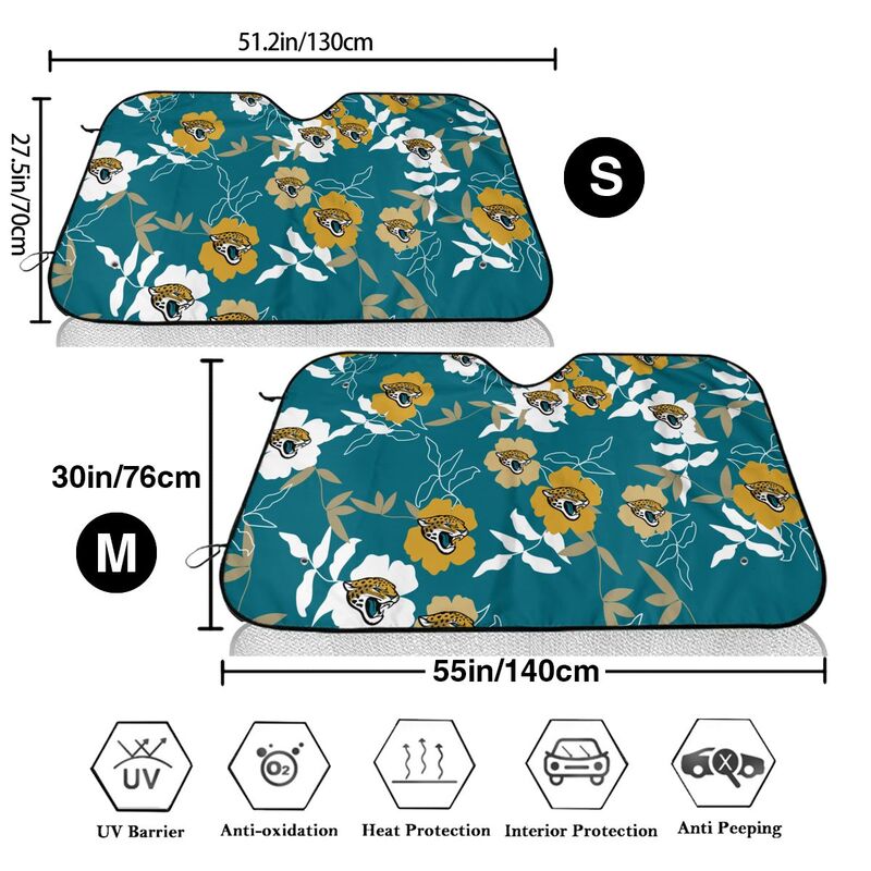 Jacksonville Jaguars Printed car windshield sunshade front windshield sunshade (multi size)