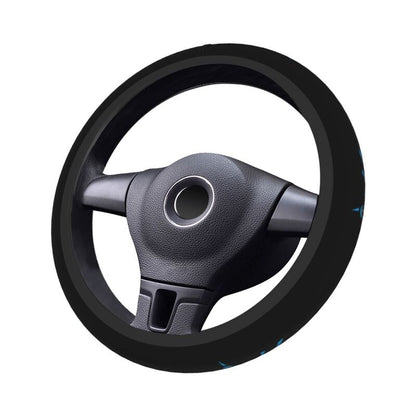 Carolina Panthers Printed breathable elastic steering wheel protective cover
