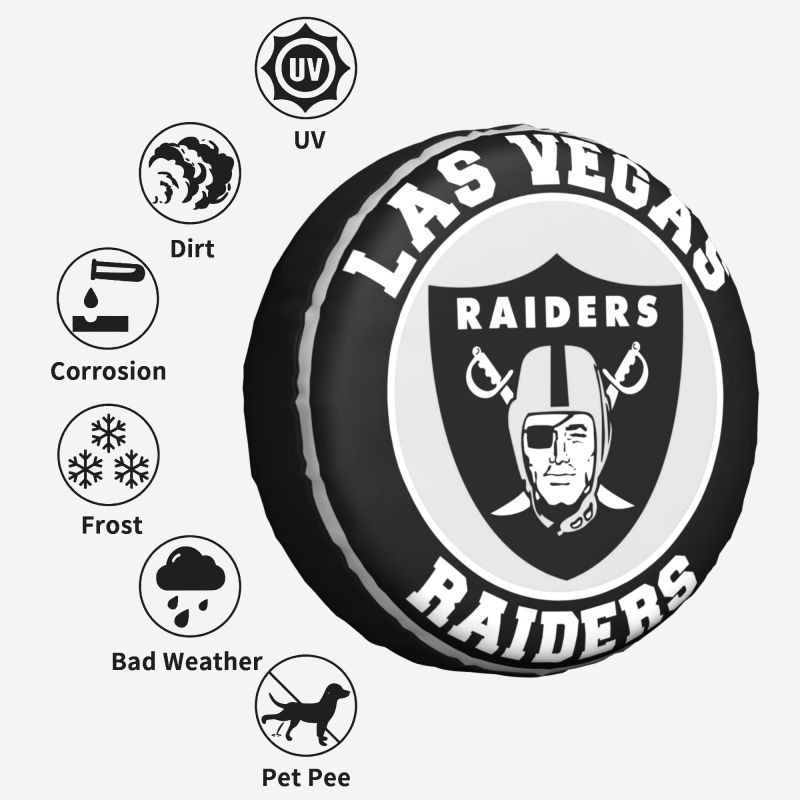 Las Vegas Raiders Printing car tire covers waterproof and dustproof protective covers
