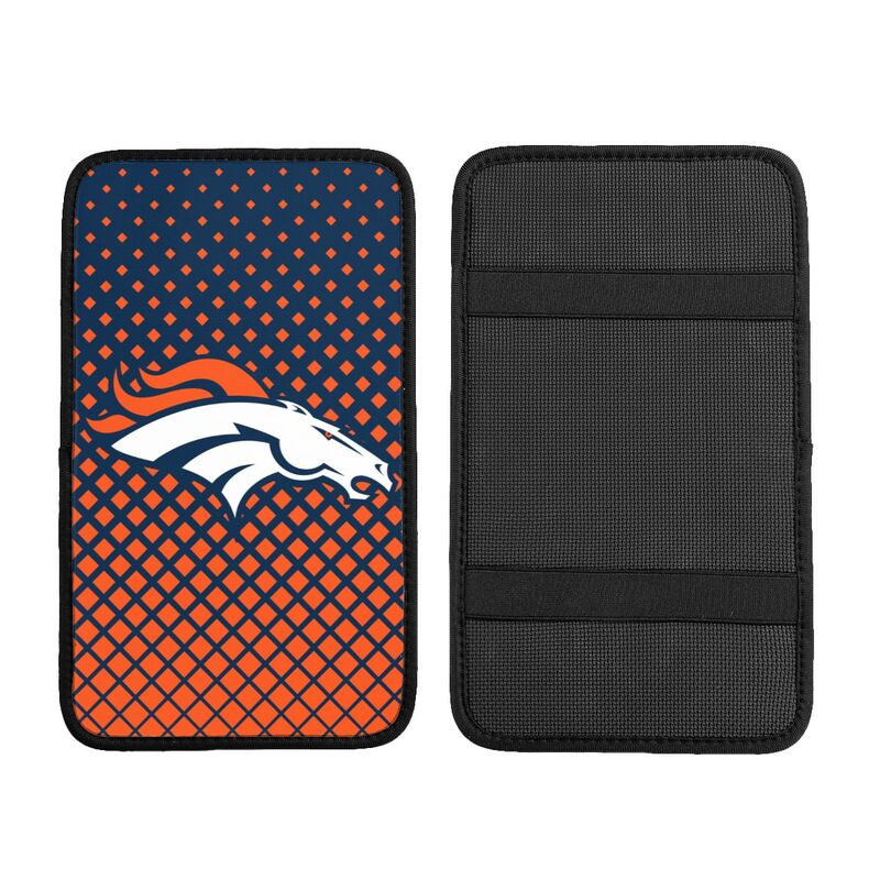 Denver Broncos Car handrail box cushion Personalized printed car armrest cover