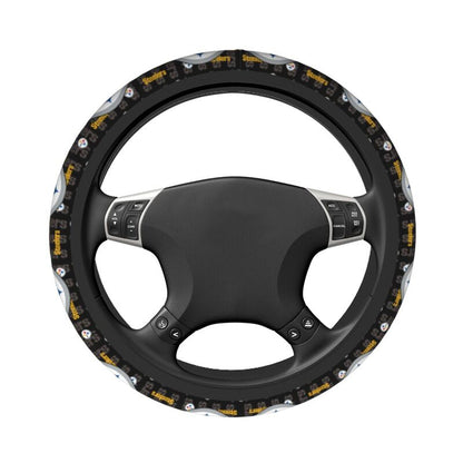 Pittsburgh Steelers 2 Printed breathable elastic steering wheel anti slip cover