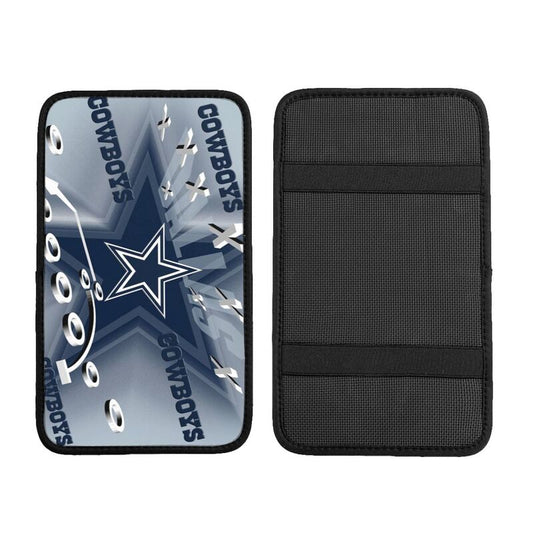 Car armrest box pad Dallas Cowboys8 Printed central armrest box pad anti slip pad