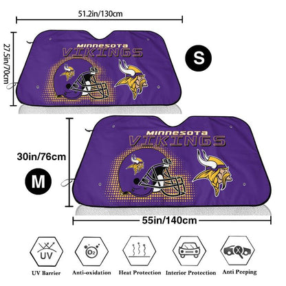 Minnesota Vikings Printing Car windshield sunshades is suitable car front windshield sunshades