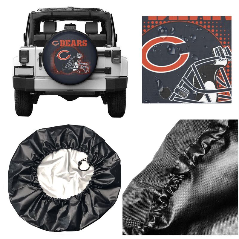 Chicago Bears Printed tire protection cover car sun protection tire protection cover