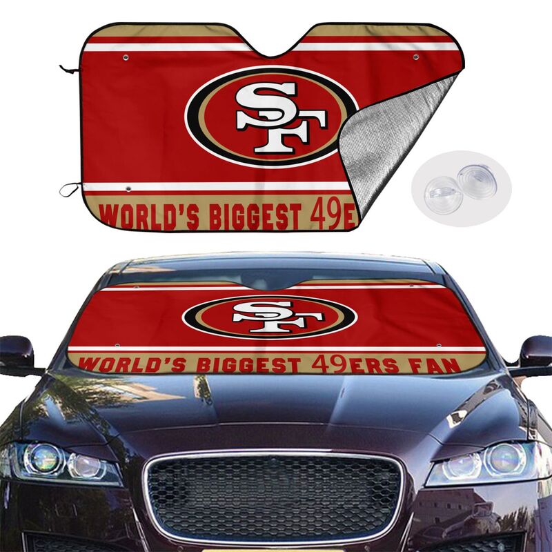 San Francisco 49ers Printing is suitable for car front windshield sunshades Car windshield sunshades