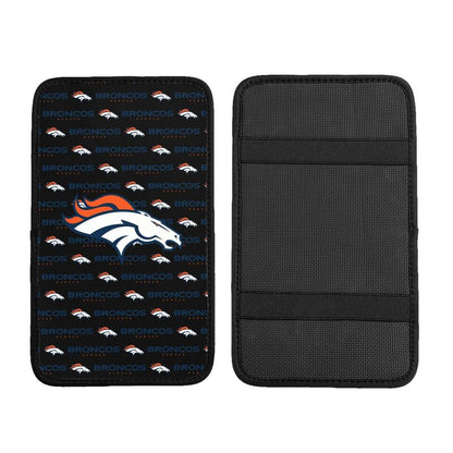 Denver Broncos 2 printed Car handrail cushion Personalized car armrest cover