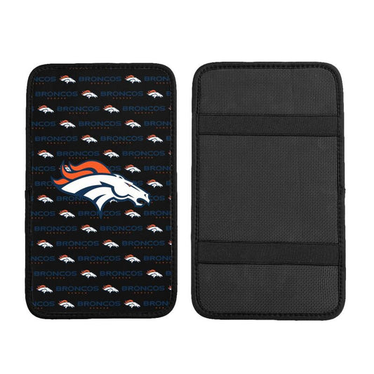 Denver Broncos 2 printed Car handrail cushion Personalized car armrest cover