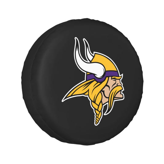 Minnesota Vikings Car tire protection cover spare tire waterproof and dustproof cover